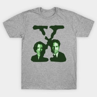 X-FILES - Scully & Mulder (green) T-Shirt